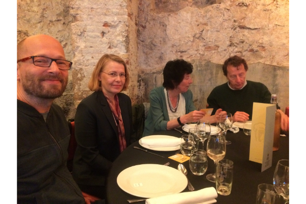 Photograph of Wolfgan Gerjnak, Mervi Mantsinen, Karen Hardy & Luca Bonatti