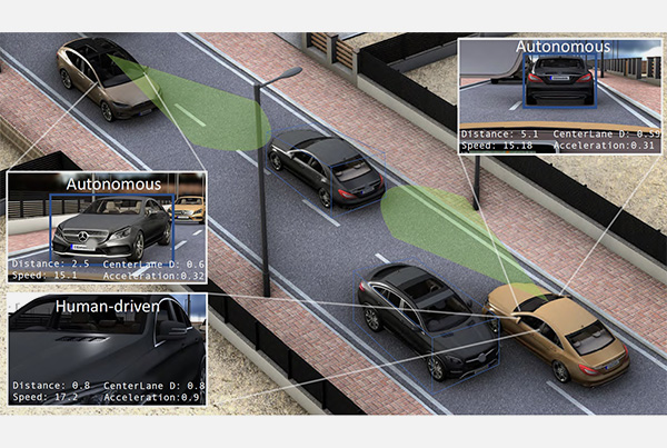 Are you a robot? Detecting Autonomous Vehicles from Behavior Analysis
